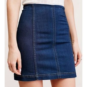 Denim Free People Mini Skirt